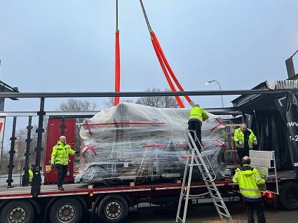 Gepackt, verladen und auf dem Weg zum Kunden